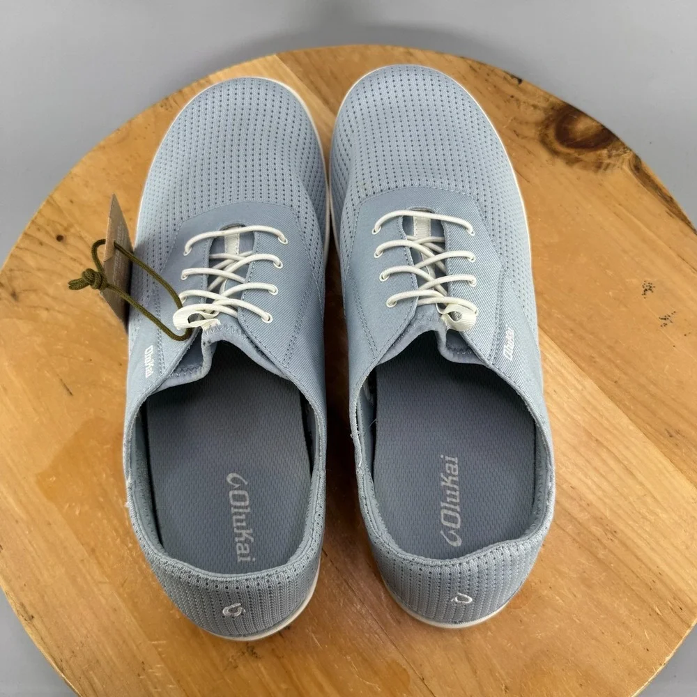 OluKai Nohea Moku Mens Size 13 Light Denim Blue Slip On Casual Sneakers NEW